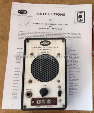 Code Practice Oscillator - CW Monitor OM - OMK; American Electronics (ID = 1853060) Equipment