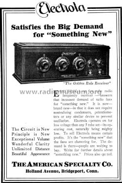 Electrola ; American Specialty (ID = 1412788) Radio