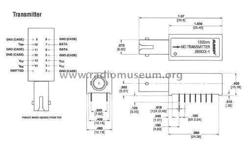 MO Optoelectronic Transmitter 269051-1; AMP Incorporated; (ID = 3088213) Radio part