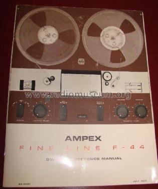 Ampex F-44 Fine Line Tube Reel To Reel Player Recorder (From An All In One  Unit)