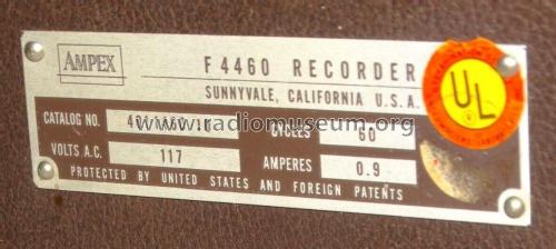 Fine Line F-4460; Ampex; San Carlos, (ID = 2987107) R-Player