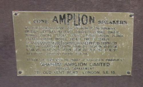 Chippendale Cone Speaker AC9; Amplion, Alfred (ID = 2932131) Parlante
