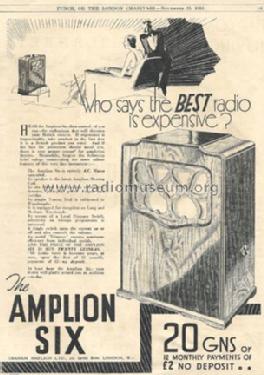 AC Six 6; Amplion Brand, (ID = 1064684) Radio