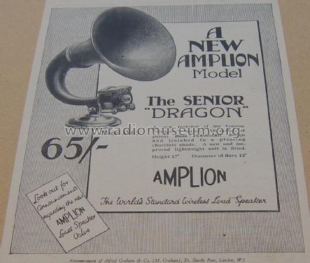 Senior Dragon AR- 65; Amplion, Alfred (ID = 1854633) Speaker-P