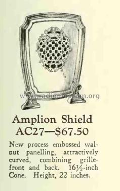 Shield AC27; Amplion Corp. of (ID = 2636091) Speaker-P