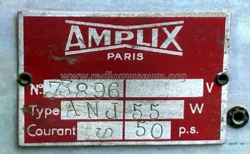 Anjou ANJ; Amplix CGTVE; Paris (ID = 3090176) Radio