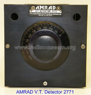 2771 Vacuum Tube Detector; Amrad Corporation; (ID = 1441531) mod-pre26