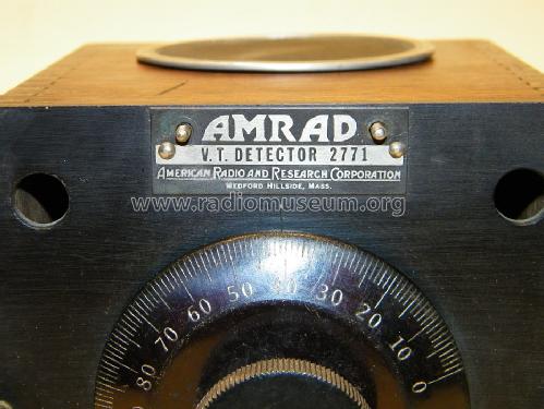 2771 Vacuum Tube Detector; Amrad Corporation; (ID = 1441534) mod-pre26