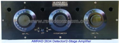 Detector /Two Stage AF Amplifier 2634; Amrad Corporation; (ID = 831122) mod-pre26