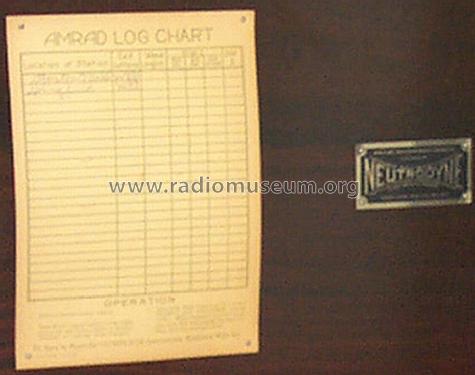 Neutrodyne Receiver ; Amrad Corporation; (ID = 1031459) Radio