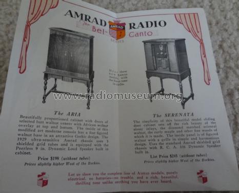 Serenata 81; Amrad Corporation; (ID = 1077827) Radio