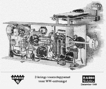 2-krings voorzetapparaat voor WW ontvangst ; Amroh NV Radio (ID = 1683013) Radio