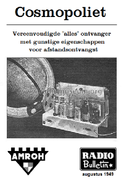 Alles ontvanger Cosmopoliet ; Amroh NV Radio (ID = 1356435) Radio