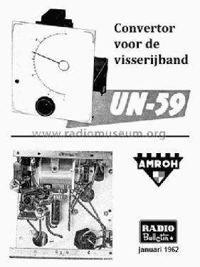 Convertor voor de Visserijband UN-59; Amroh NV Radio (ID = 1701998) Radio