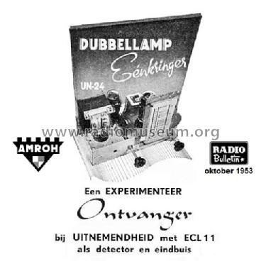 Experimenteer-ontvanger UN-24; Amroh NV Radio (ID = 1328608) Radio