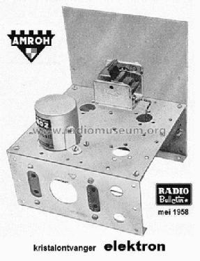 Kristalontvanger Elektron ; Amroh NV Radio (ID = 1990120) Cristallo