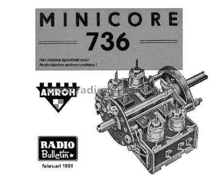 Minicore spoelstel 736; Amroh NV Radio (ID = 2008899) mod-past25