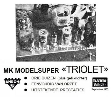 MK Modelsuper Triolet ; Amroh NV Radio (ID = 2344808) Radio