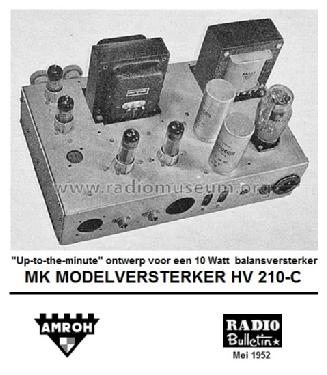 MK Modelversterker HV 210-C; Amroh NV Radio (ID = 1567780) Ampl/Mixer