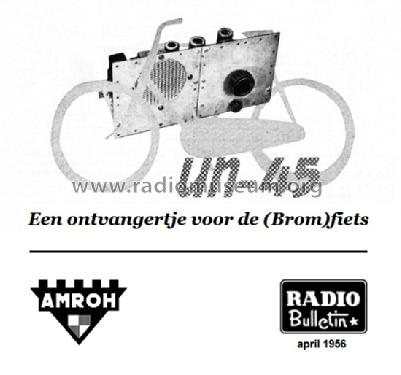 Ontvangertje voor de fiets UN-45; Amroh NV Radio (ID = 1346980) Radio