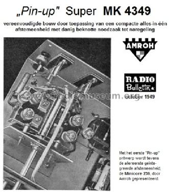 Pin-up Super MK 4349; Amroh NV Radio (ID = 1534899) Radio