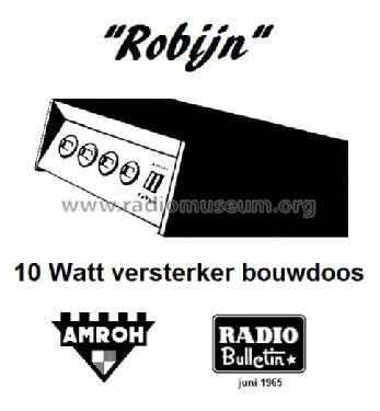 Robijn Mono kit; Amroh NV Radio (ID = 1301353) Ampl/Mixer