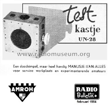 Testkastje UN-28; Amroh NV Radio (ID = 1330193) Equipment