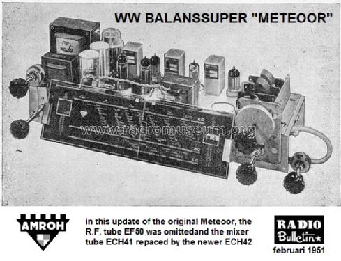WW Balanssuper Meteoor ; Amroh NV Radio (ID = 1667370) Radio
