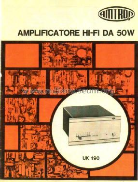 Amplificatore Hi-Fi 50W UK190; Amtron, High-Kit, (ID = 1959029) Ampl/Mixer