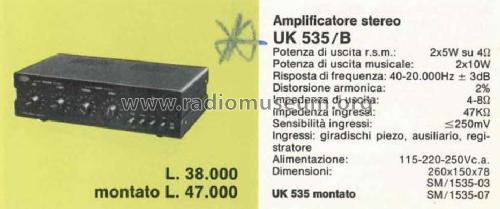 Amplificatore Stereo 10+10W UK535/B; Amtron, High-Kit, (ID = 1402257) Ampl/Mixer