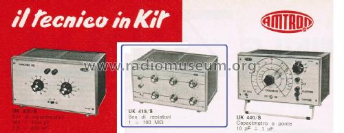 Decade Resistors Box - Box di Resistori UK 415/S; Amtron, High-Kit, (ID = 2834635) Equipment