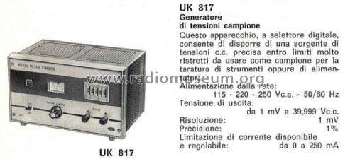 Generatore di Tensioni Campione UK 817; Amtron, High-Kit, (ID = 2510268) Power-S