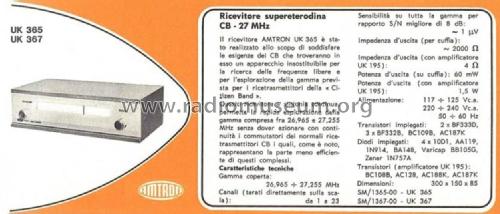 Ricevitore supereterodina CB - 27 MHz UK367; Amtron, High-Kit, (ID = 2884943) Ciudadana