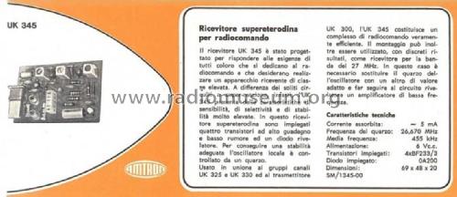 Ricevitore Supereterodina per Radiocomando UK 345; Amtron, High-Kit, (ID = 2886266) Citizen