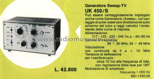 TV Sweep Generator UK450/S; Amtron, High-Kit, (ID = 1915652) Equipment