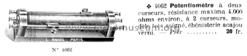 Potentiomètre 4062; Ancel, Louis Duval, (ID = 2953880) Equipment