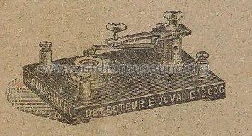 Détecteur-Condensateur E. Duval - Crystal Set No. 4052; Ancel, Louis Duval, (ID = 2308575) Crystal