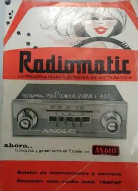 Radiomatic TA2P3P; Anglo Española de (ID = 3024732) Car Radio