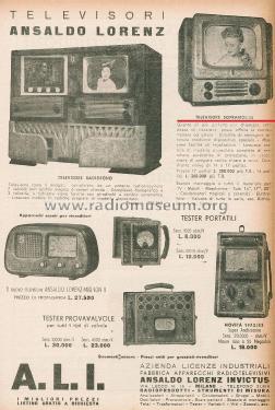 Televisore Sopramobile ; Ansaldo-Lorenz, SRI, (ID = 2859951) Television