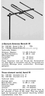 3-Element-Kanalgruppen-Antenne 1187.965; Antennenwerke Bad (ID = 1706917) Antenna