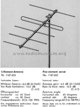 5-Element-Antenne 1187.603; Antennenwerke Bad (ID = 1671329) Antenna