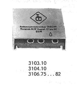 Bereichsverstärker 3103.10; Antennenwerke Bad (ID = 1702913) RF-Ampl.