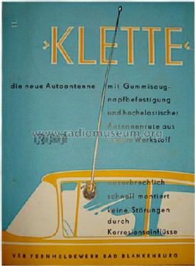 Klette Autoantenne 1187.314; Antennenwerke Bad (ID = 1280819) Antenna