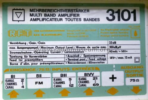 Mehrbereichsverstärker MBV 3101; Antennenwerke Bad (ID = 2221537) RF-Ampl.