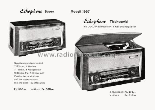 Echophone Super Modell 1957; Echophone, Marke ab (ID = 2569100) Radio