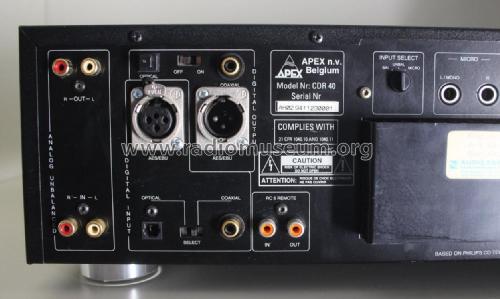 Professional CD Recorder CDR 40; Apex Audio; Beringen (ID = 2837527) R-Player