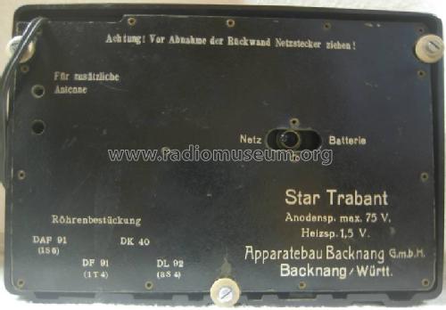 Star Trabant B; Apparatebau Backnang (ID = 893169) Radio