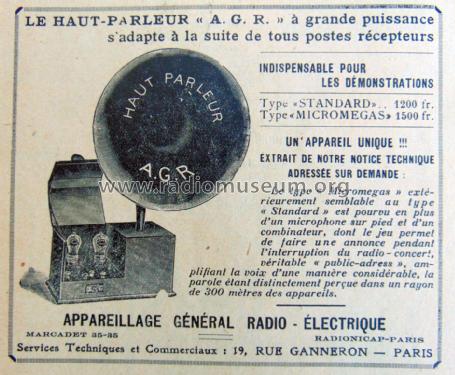 Amplificateur BF - Haut-Parleur Micromegas ; Appareillage Général (ID = 2130438) Ampl/Mixer