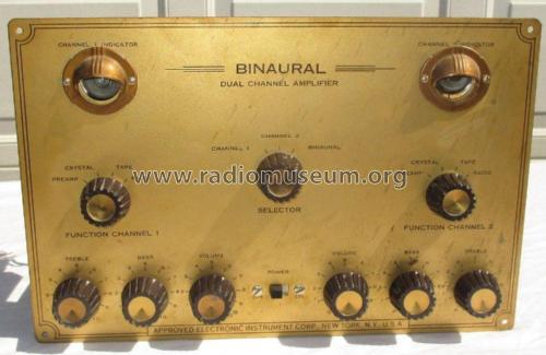 Binaural Dual Channel Amplifier ; Approved Electronic (ID = 1979991) Ampl/Mixer