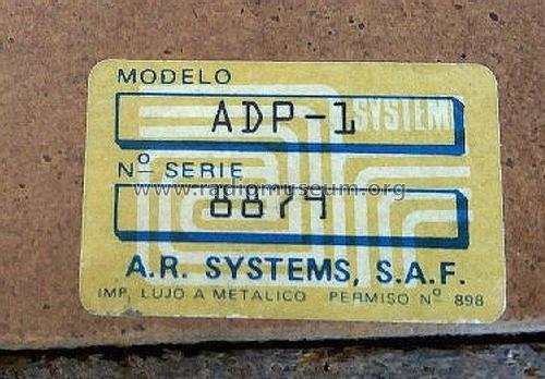 Sil Stereo Cassette Deck ADP-1; AR A.R. Systems (ID = 3016074) Enrég.-R